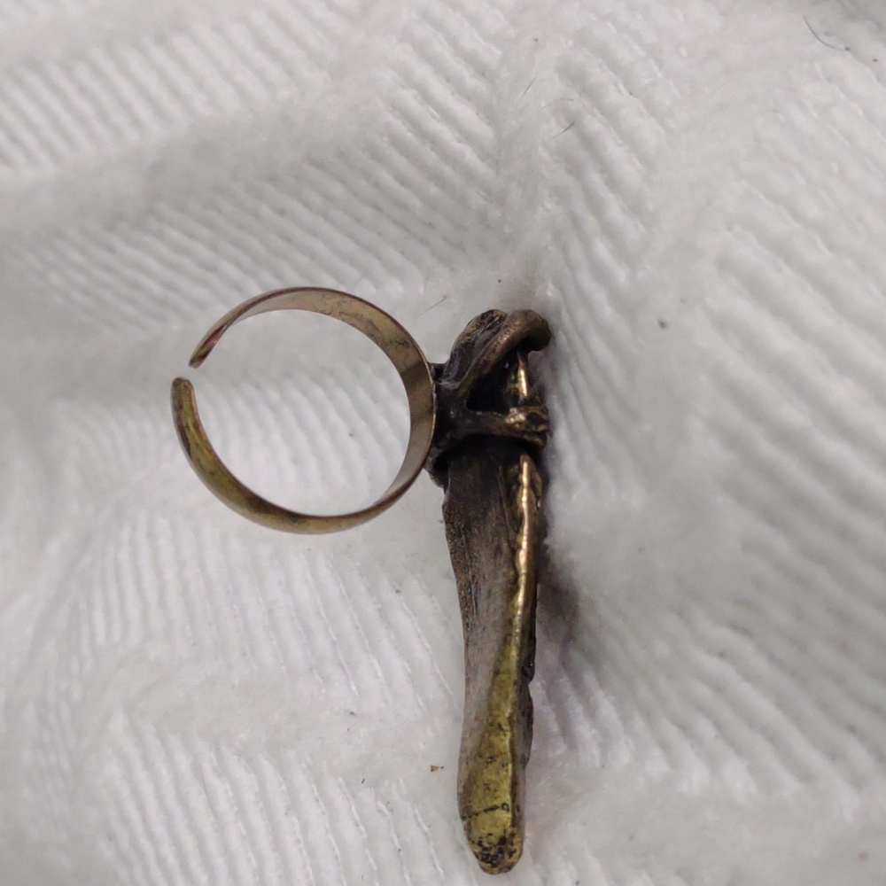 BCBGENERATION RING ARROW GOLD PLATED BOHO ONE SIZE - Picture 7 of 9